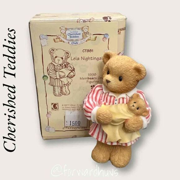 Enesco Cherished Teddies Club Figurine - "Lela Nightingale" (1998) - Picture 3 of 7